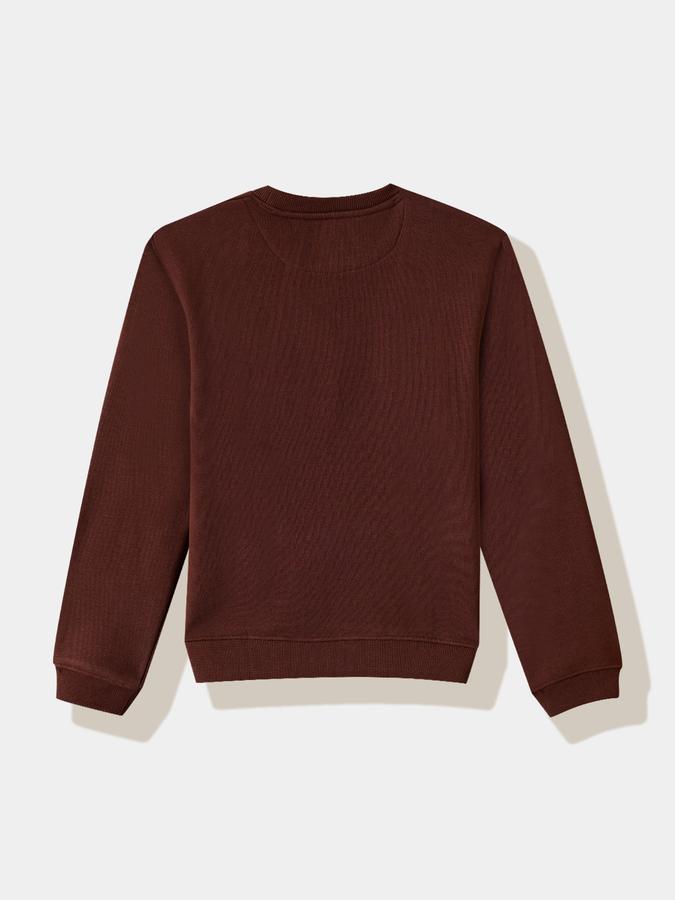 Boys Cotton Blend Relaxed Fit Crew Neck Graphic Sweatshirt