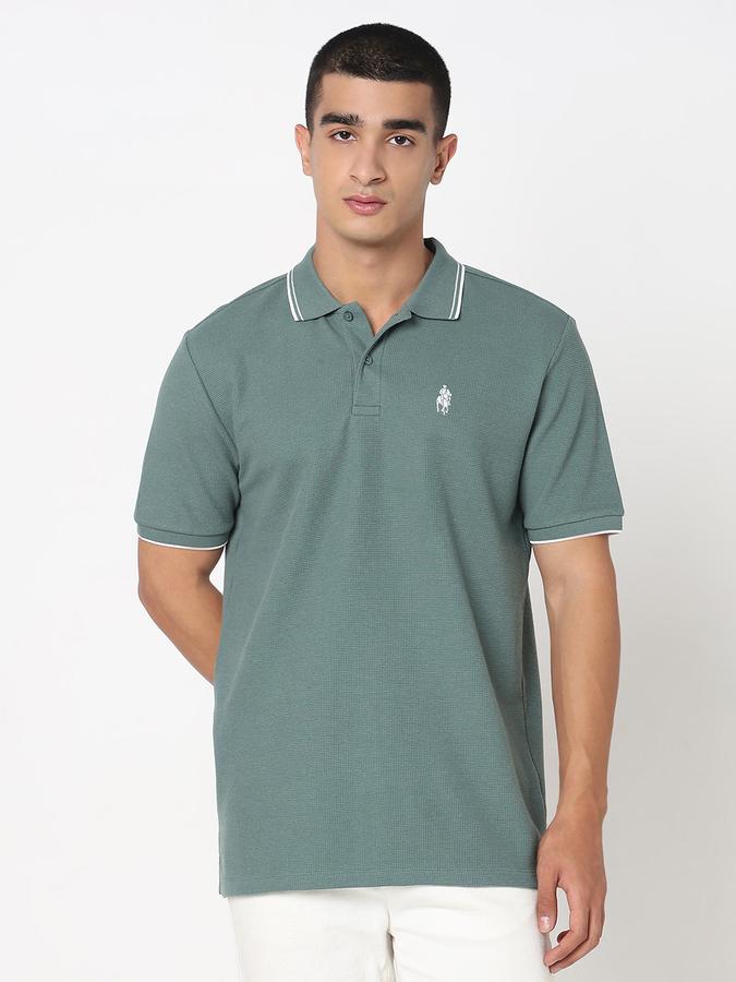 MENS TEXTURE POLO image number 1