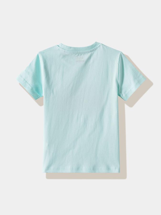 Boys Cotton Regular Fit Crew Neck Graphic T-shirt