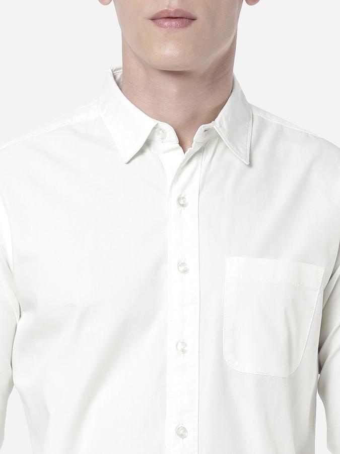 R&B Men White Casual Shirts data-index=