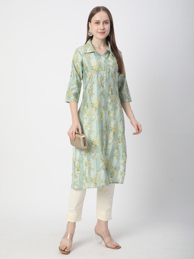 Women Printed Straight Kurta image number 1