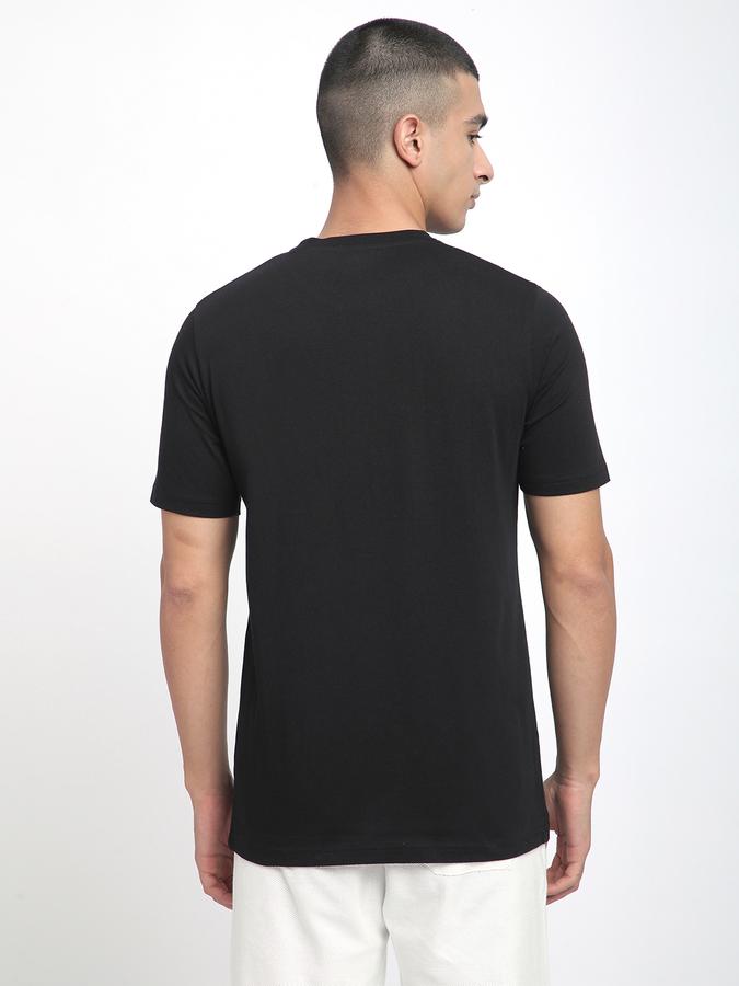 Men Cotton Regular Fit Crew Neck Graphic T-shirt
