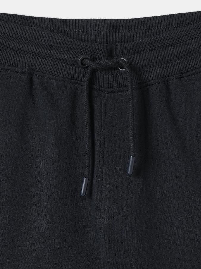 Boys Cotton Relaxed Fit Drawstring Waist Clean Hem Shorts