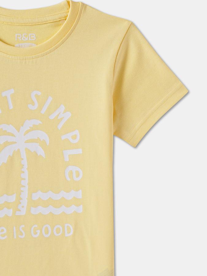 Boys Regular Fit Short Sleeve Crew Neck T-Shirt