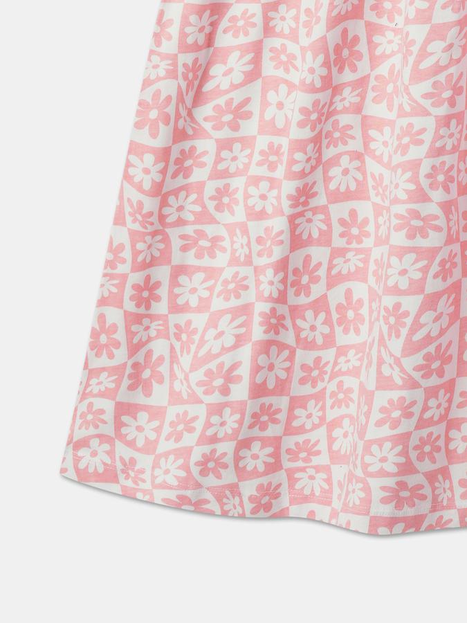 R&B Girl's All Over Printed Knit Dress image number 3