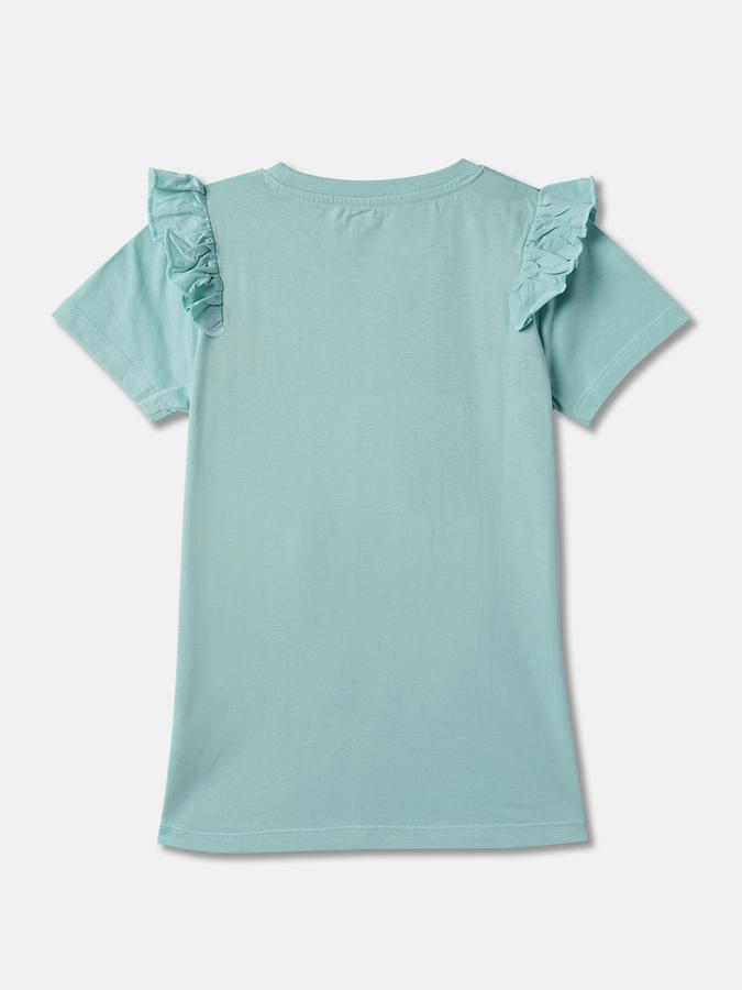 Girls Embellished Round-Neck Top image number 1
