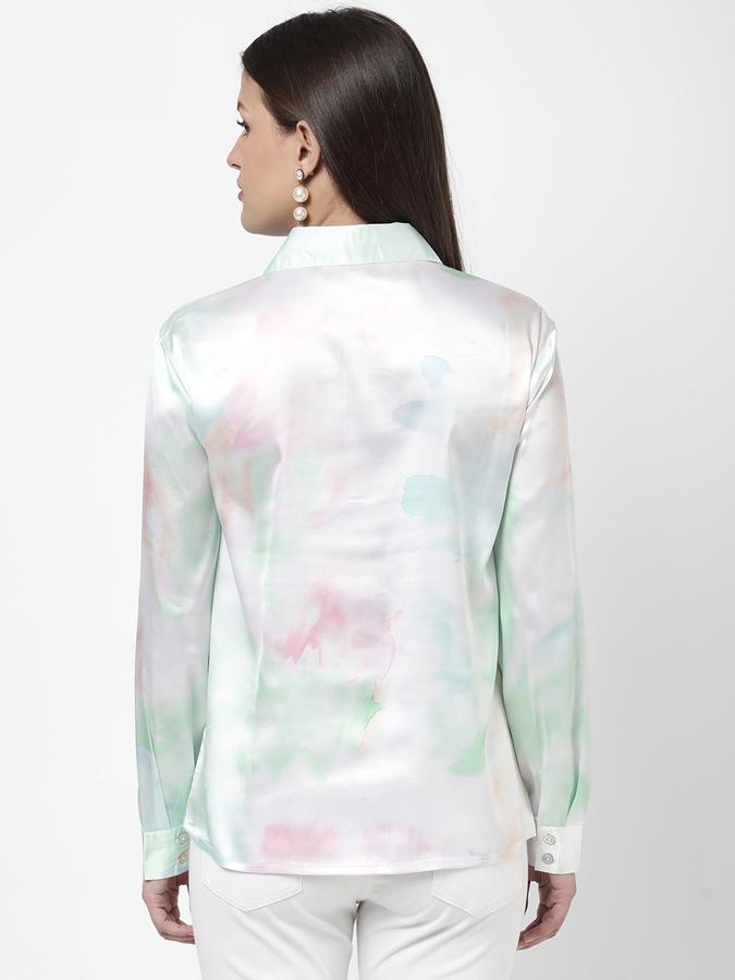 R&B Women's Digital Printed Satin Shirt image number 2