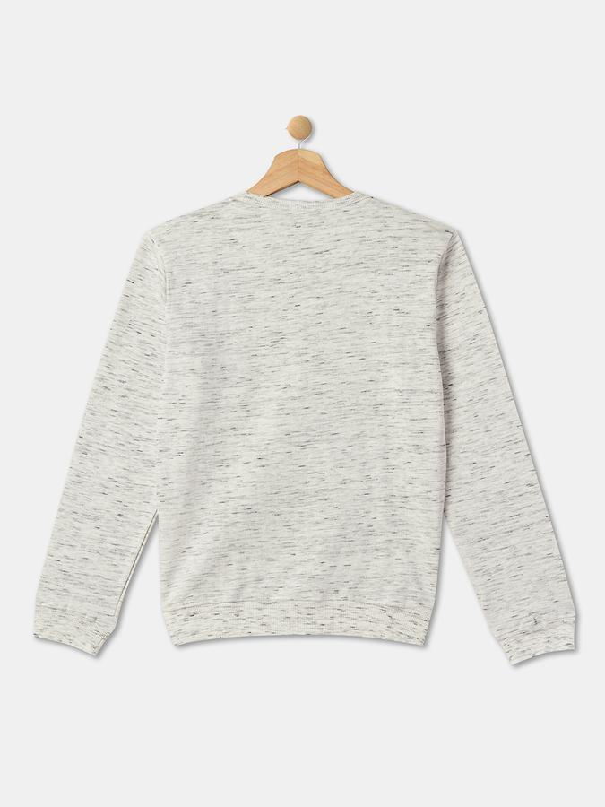 Boys Cotton Regular Fit Crew Neck Graphic Sweatshirt