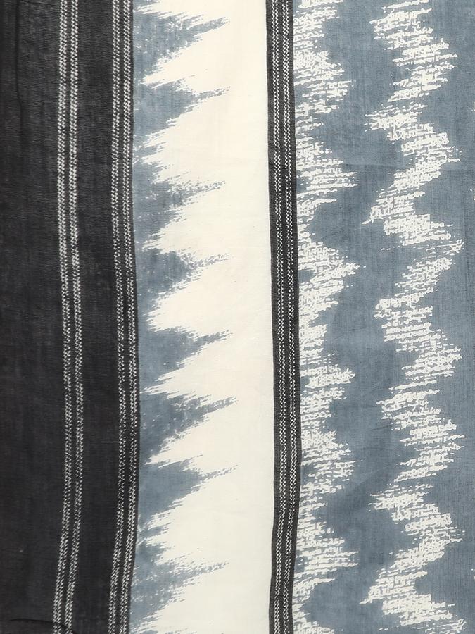 Women's Cotton Ikat Printed Bordered Hem Dupatta