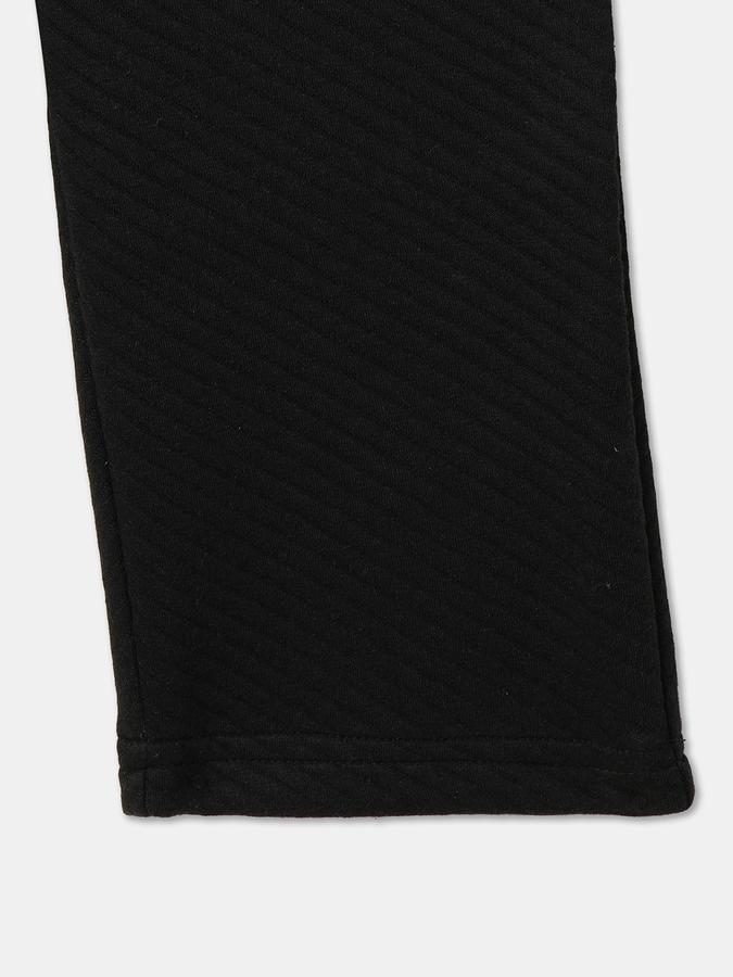 Boys Regular Fit Solid Drawstring Waist Trouser