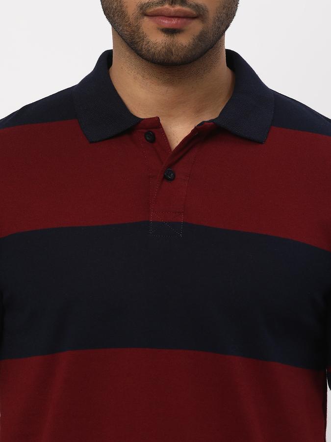 R&B Men's Striper Polo image number 3