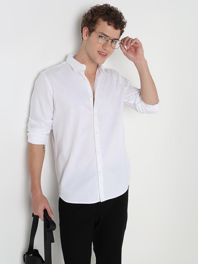 R&B MEN'S FULL SLEEVE Solid SHIRT