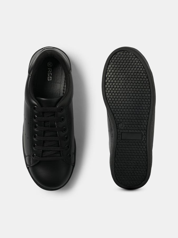 R&B Boys Black Casual Shoes image number 3