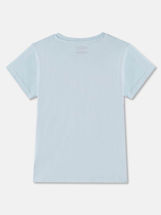 Printed T-Shirt with Crew Neck and Short Sleeves image number 1