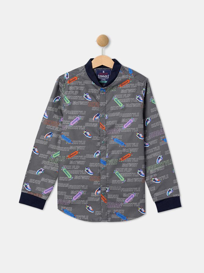 R&B Boys Olive Shirts