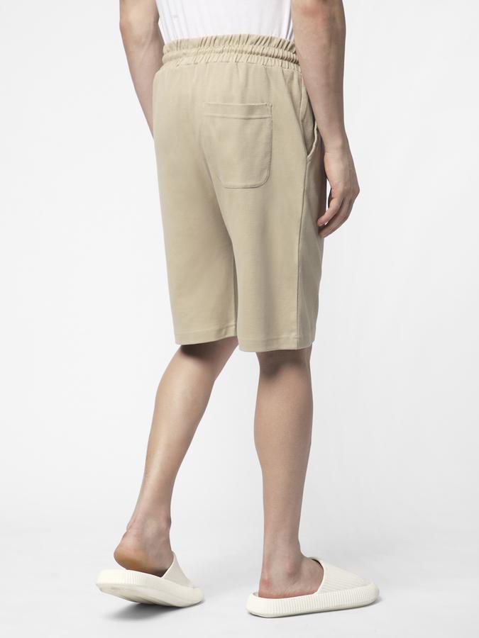 Boys Cotton Regular Fit Drawstring Clean Hem Shorts