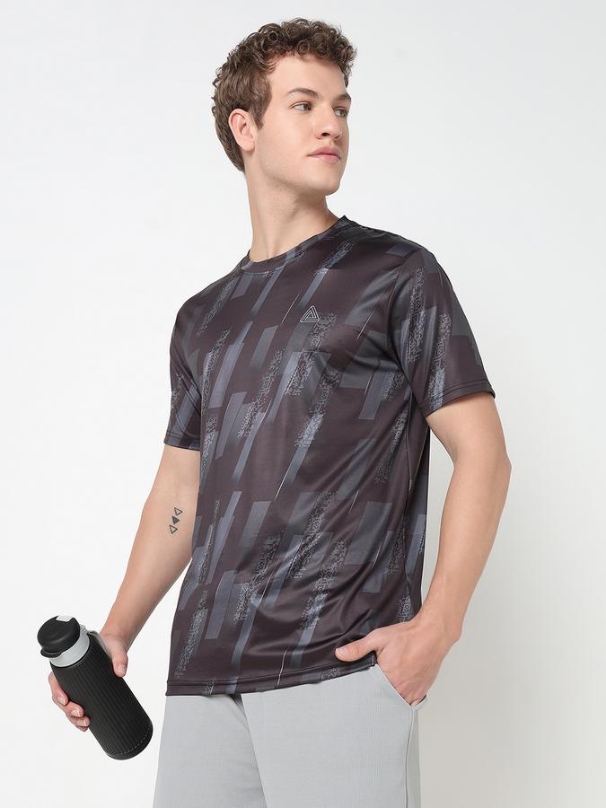 Printed T-Shirt with Crew Neck and Short Sleeves