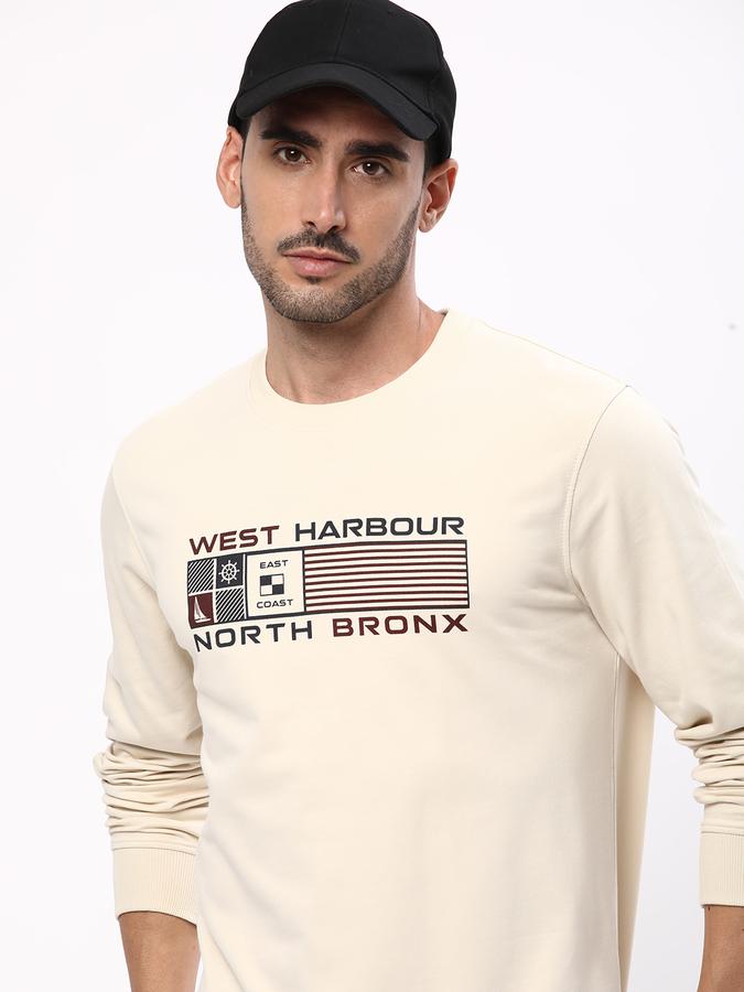 R&B Men Beige Sweatshirts & Hoodies