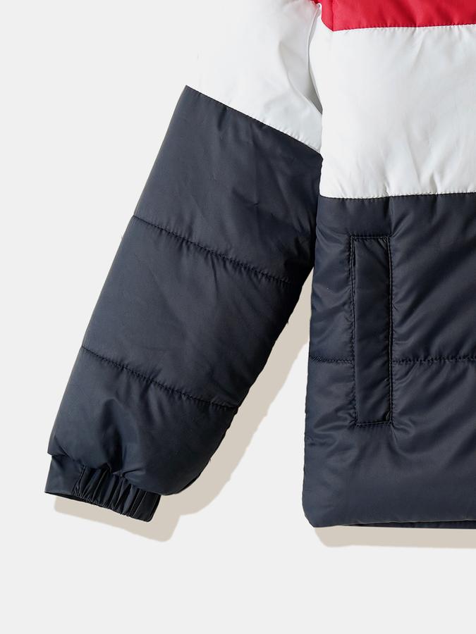 R&B Boys' Red Colourblocked Jacket