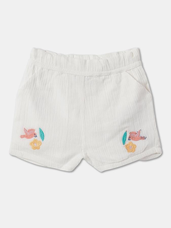 Girls Embroidered Shorts & Top Set image number 3