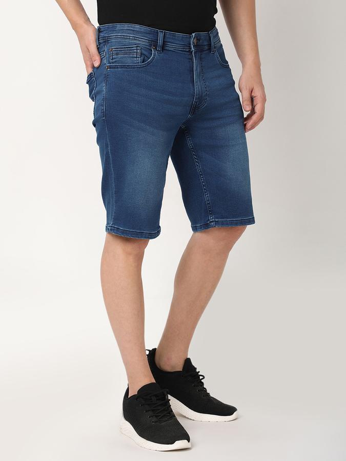 Men Regular Fit Denim Shorts image number 2