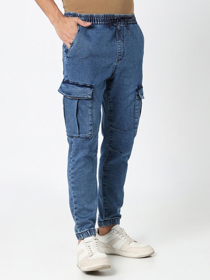 Men Solid Jeans image number 3