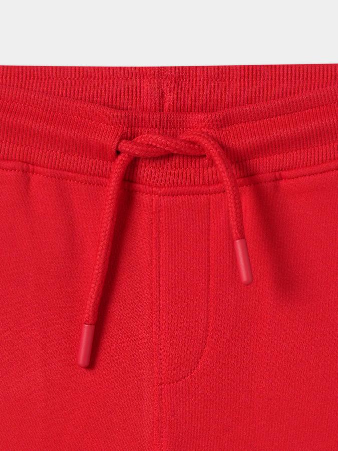 Boys Cotton Relaxed Fit Drawstring Waist Clean Hem Shorts