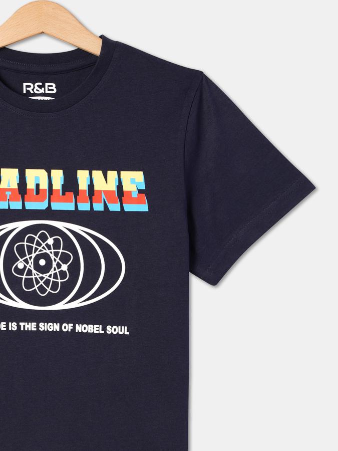 R&B Boy's Round Neck Graphic Tee image number 2