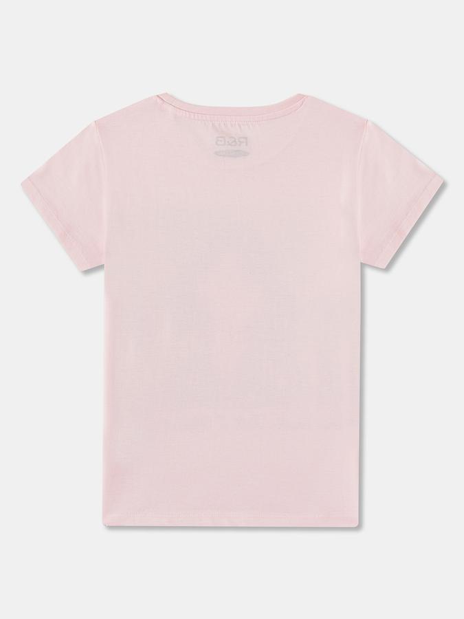 Printed T-Shirt with Crew Neck and Short Sleeves image number 1