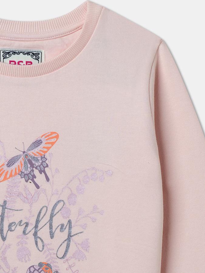 Full Sleeve Graphic Print Girls Sweatshirt image number 2