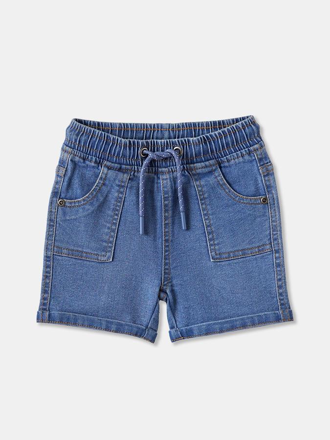 R&B Short For Baby Boys Casual Solid Cotton Blend