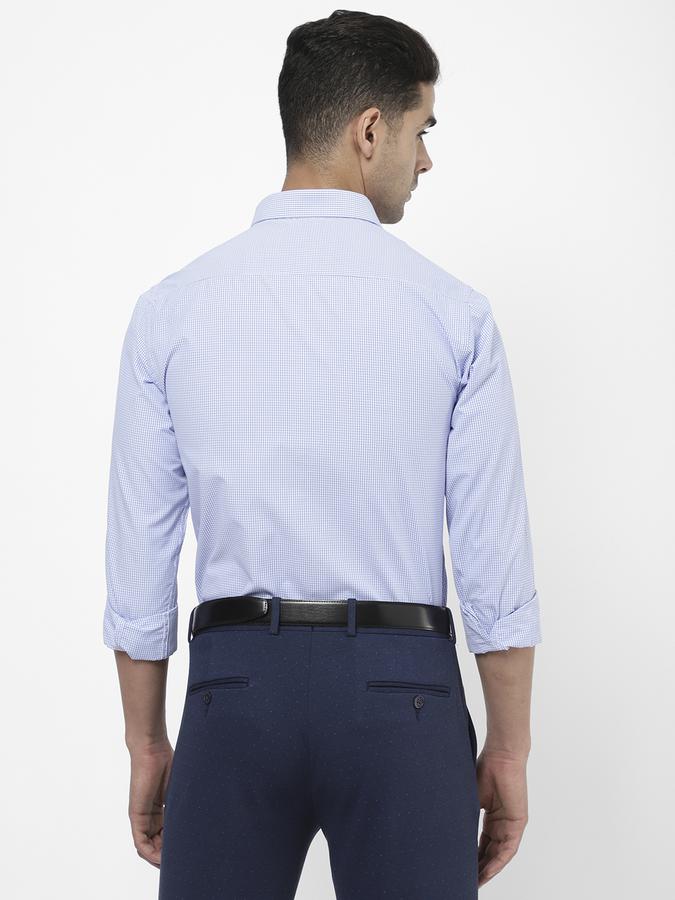 R&B Blue Men Formal Shirts image number 2