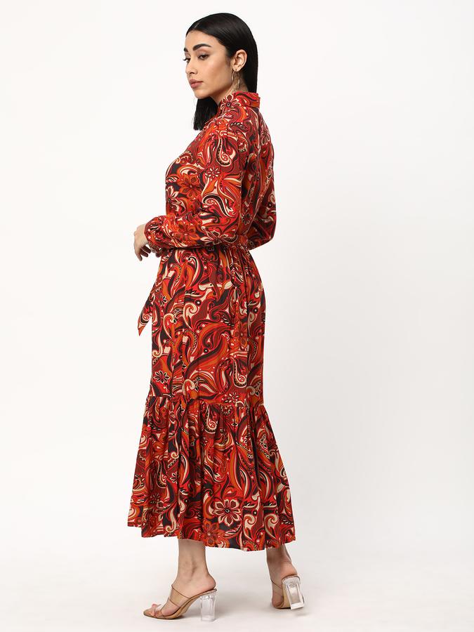 Women Floral Print Fit & Flare Dress image number 2