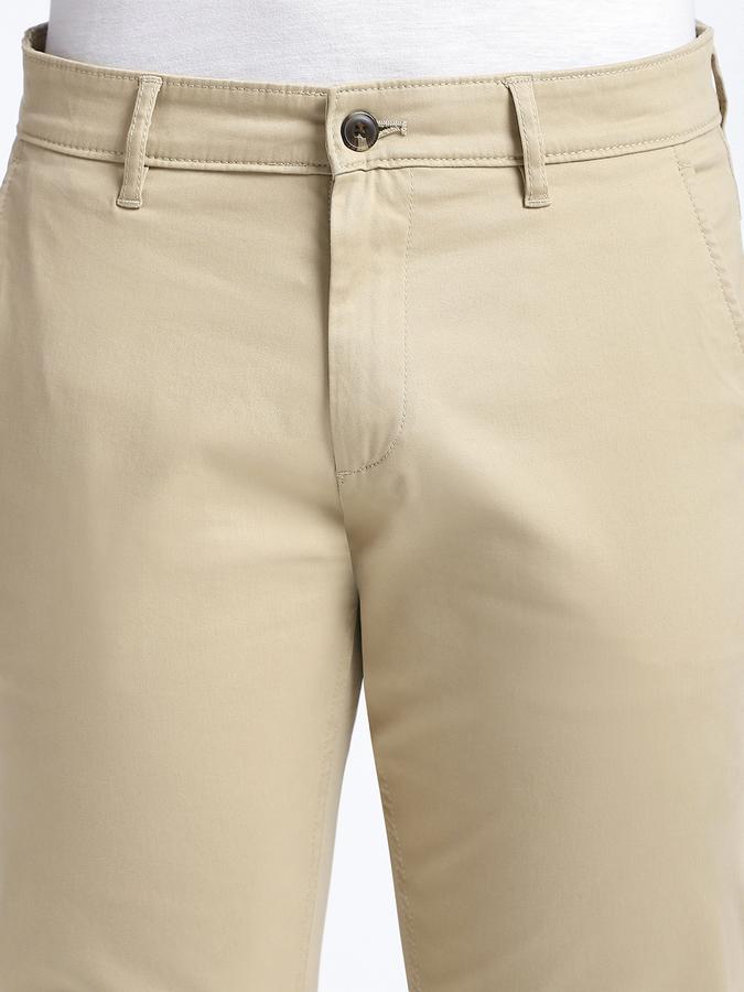 Men Cotton Straight Fit Flat Front Chino Pants