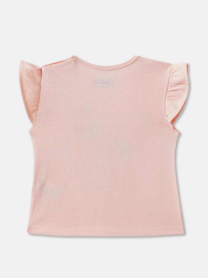 Baby Girls Graphic Print Pure Cotton Regular T Shirt image number 1