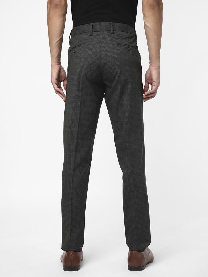 R&B Men Black Formal Trousers image number 2