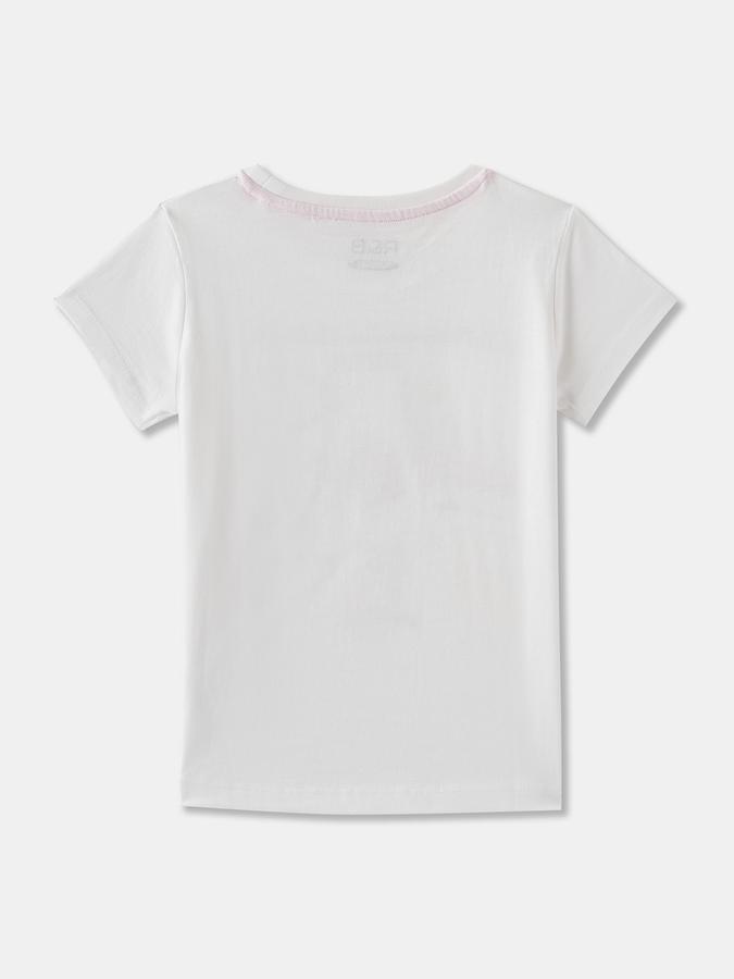 Girls Regular Fit Short Sleeve Crew Neck T-Shirt