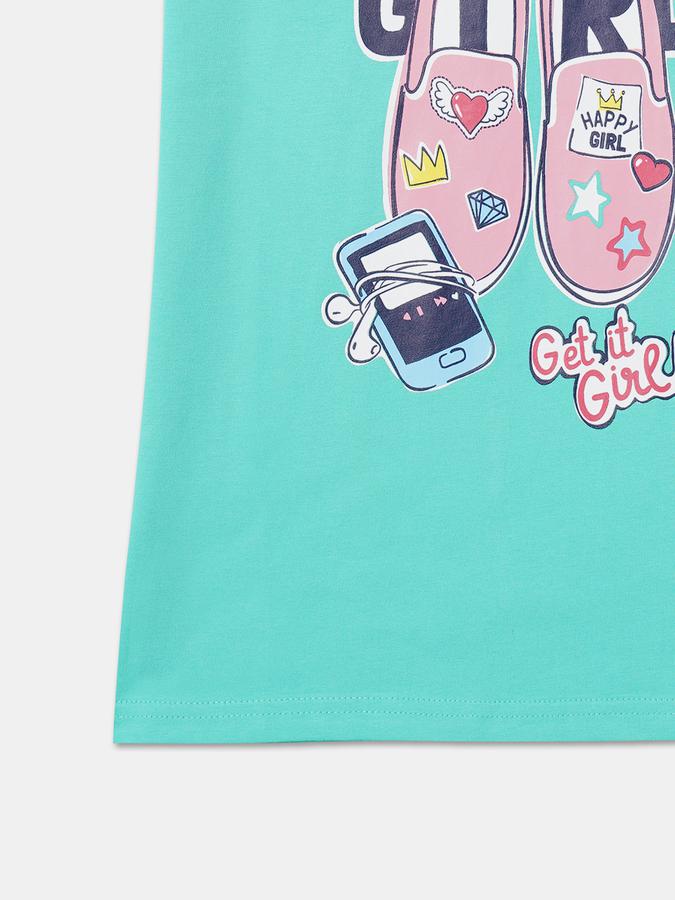 R&B Girl's Round Neck Graphic Tee image number 3