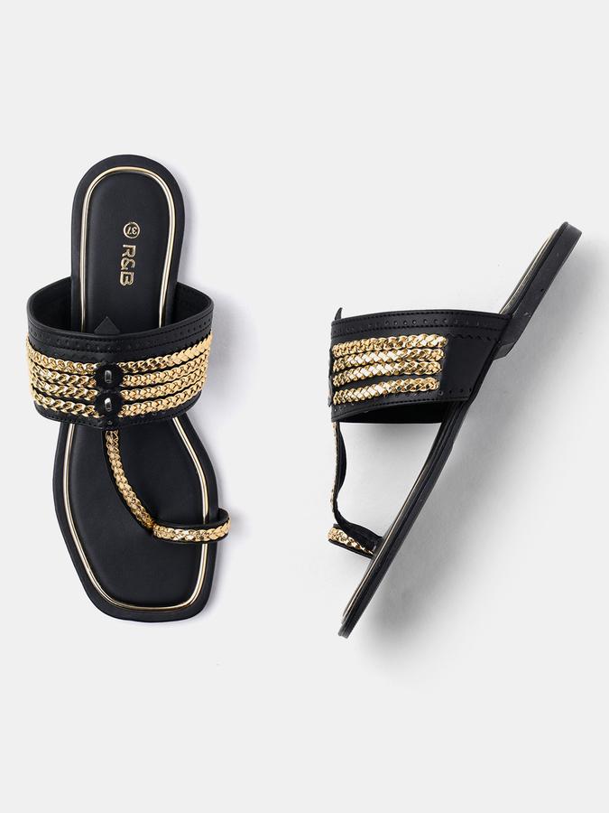 Women Braided Toe-Ring Flip-Flops
