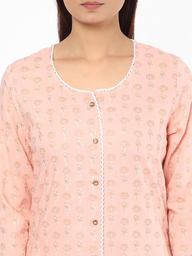 R&B Women Peach Kurta image number 3