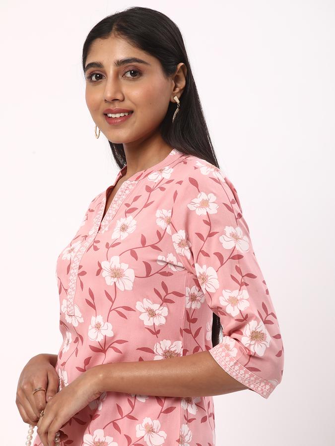 Women Floral Print Straight Kurta image number 0