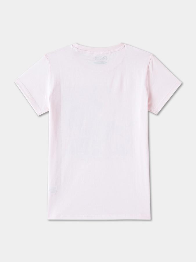 Printed T-Shirt with Crew Neck and Short Sleeves image number 1