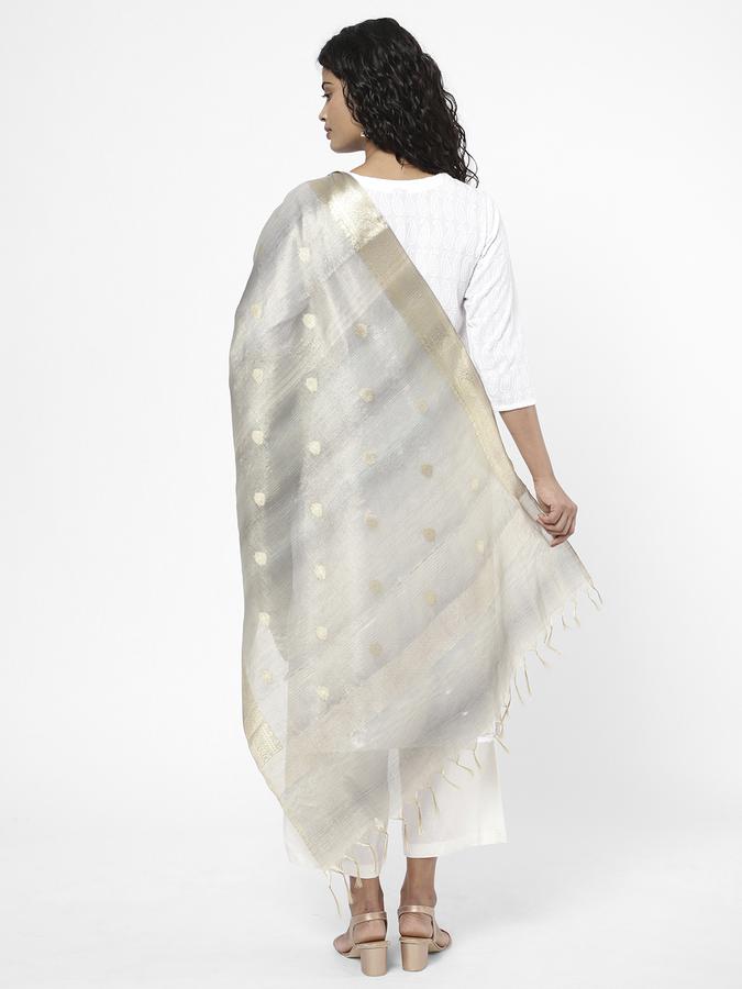 R&B Grey Women Dupattas image number 2