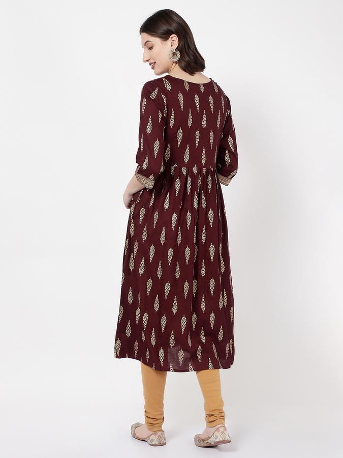Women Printed A-Line Kurta image number 3