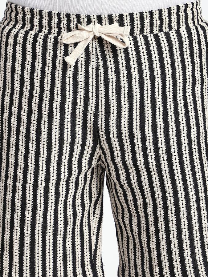 R&B Men's Black Striped Shorts