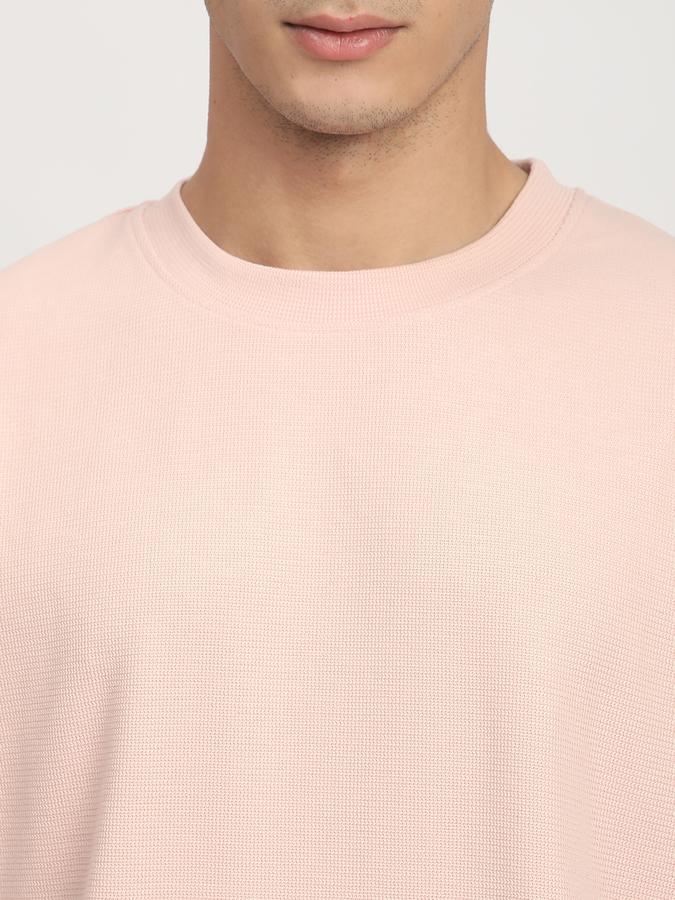 Men Polycotton Loose Fit Crew Neck Solid T-shirt