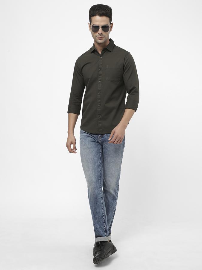 R&B Olive Men Casual Shirts image number 1