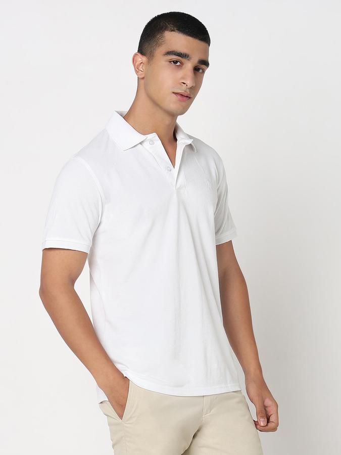 MENS Short Sleeves SOLID POLO WITH DTM EMBROIDERY- DRY FIT image number 3