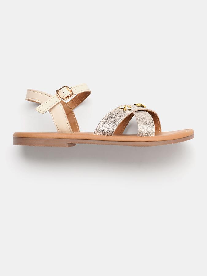 Girls Criss-Cross Flat Sandals image number 1