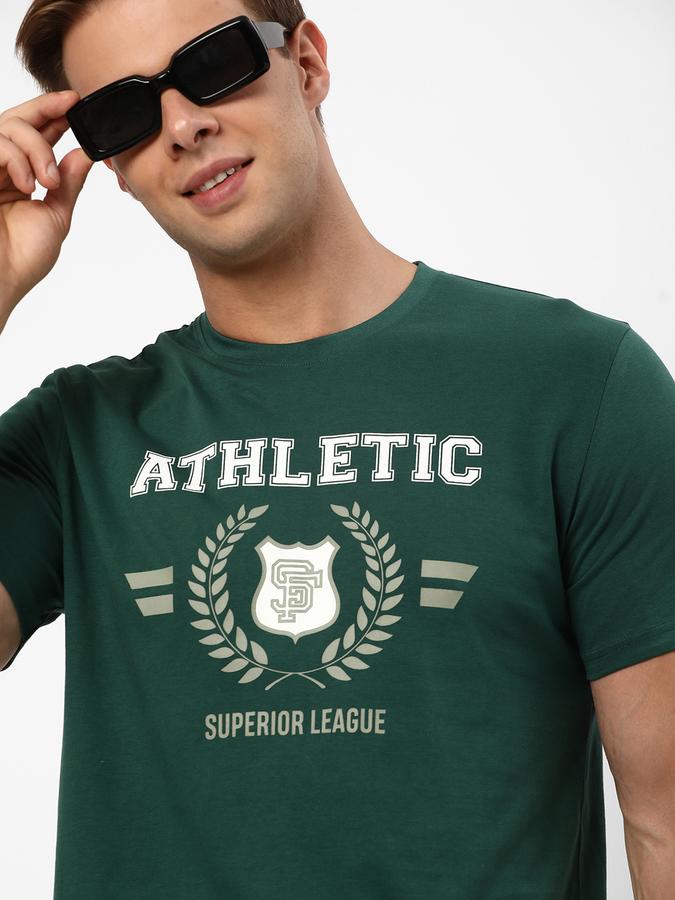 R&B Men Green T-Shirts